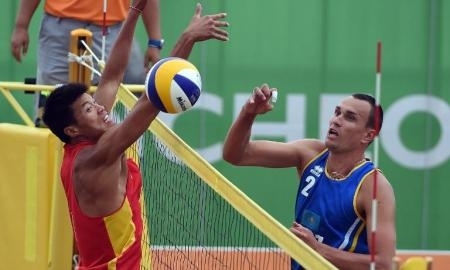 Казахстанские волейболисты вышли в полуфинал Азиатских пляжных игр