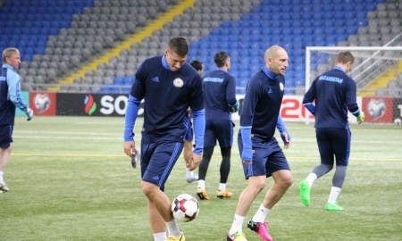 Фоторепортаж с тренировки сборной Казахстана