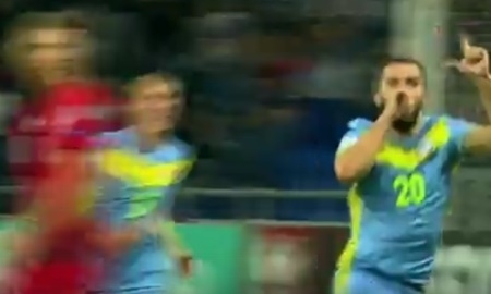 Видео второго гола Хижниченко в матче отбора чемпионата мира-2018 Казахстан — Польша