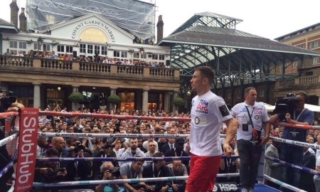 Фото с открытой тренировки Головкина в Лондоне