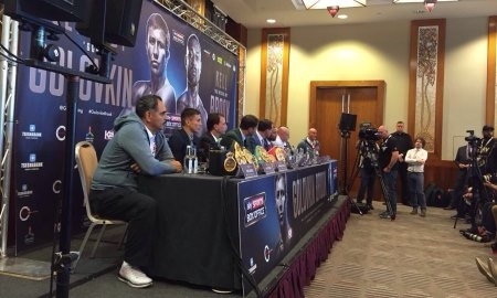 Видео пресс-конференции боя Головкин — Брук