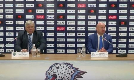 Видео послематчевой пресс-конференции игры КХЛ «Барыс» — «Югра» 3:2