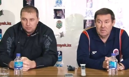 Видео послематчевой пресс-конфренции игр чемпионата РК «Горняк» — «Арлан» 1:6, 0:6