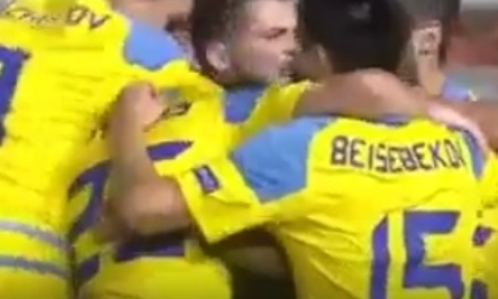 Видео гола Максимовича в матче Лиги Европы АПОЭЛ — «Астана» 