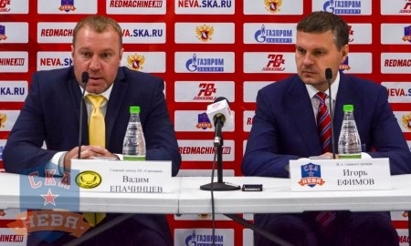 Видео послематчевой пресс-конференции игры ВХЛ «СКА-Нева» — «Сарыарка» 2:1 Б