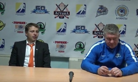 Видео послематчевой пресс-конференции игр чемпионата РК «Астана» — «Номад» 2:1, 5:4