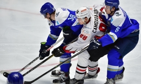 Фоторепортаж с матча МХЛ «Снежные Барсы» — «Омские Ястребы» 4:5 Б 