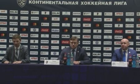 Видео послематчевой пресс-конференции игры КХЛ ХК «Сочи» — «Барыс» 3:6