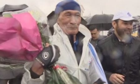 73-летний алматинец добрался на велосипеде из Алматы в Астану