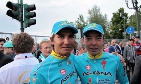 «Астана» продлила контракты с тремя казахстанскими гонщиками