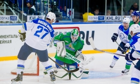 Фоторепортаж с матча КХЛ «Салават Юлаев» — «Барыс» 5:2