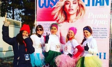 Участницы женского забега в Алматы вышли на старт в балетных пачках