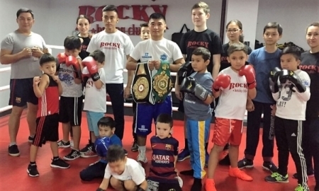 Сойлыбаев провел открытую тренировку в Астане