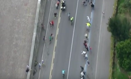 Видео финиша «Джиро ди Ломбардии» с участием гонщиков «Астаны»