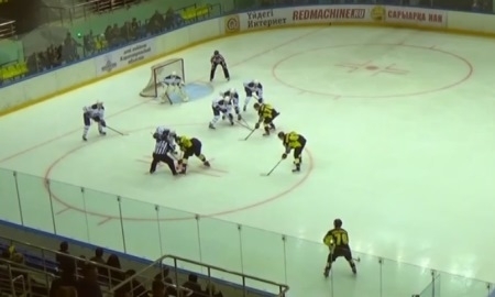 Видеообзор матча ВХЛ «Сарыарка» — «Динамо» Санкт-Петербург 2:1 Б