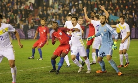 Фоторепортаж матча отбора молодежного ЕВРО-2017 Казахстан — Англия 0:1