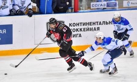 Фоторепортаж с матча МХЛ «Омские Ястребы» — «Снежные Барсы» 3:4 ОТ