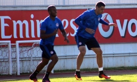 Фоторепортаж с предыгровой тренировки «Олимпиакоса»