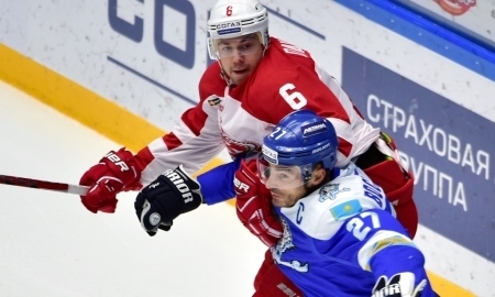 Фоторепортаж с матча КХЛ «Барыс» — «Витязь» 5:0