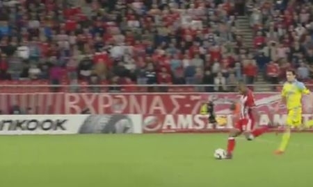 Видео гола Эльюнусси в матче Лиги Европы «Олимпиакос» — «Астана»