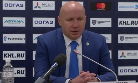 Видео послематчевой пресс-конференции игры КХЛ «Барыс» — «Витязь» 5:0