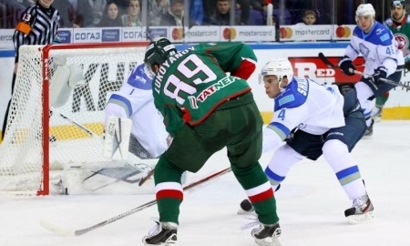 Фоторепортаж с матча КХЛ «Ак Барс» — «Барыс» 2:1