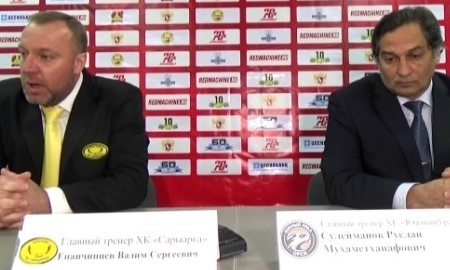 Видео послематчевой пресс-конференции игры ВХЛ «Сарыарка» — «Южный Урал» 5:1