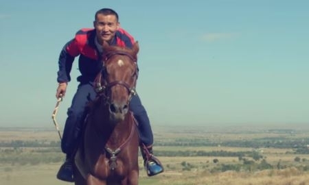 Видео с тренировки Ислама перед боем с Аллотеем