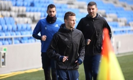 Фоторепортаж с тренировки «Астаны» перед матчем с «Иртышом»