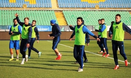 Фоторепортаж с тренировки «Окжетпеса» перед матчем с «Кайратом» 