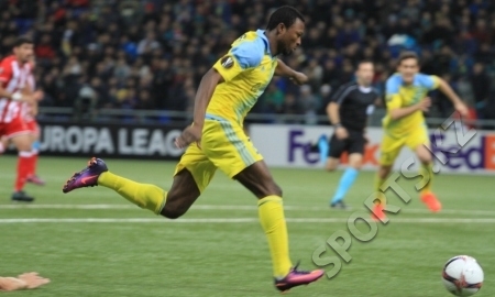 Твумаси — лучший в составе «Астаны» в матче с «Олимпиакосом» по версии Whoscored.com