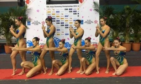 5 бронзовых медалей завоевали казахстанские синхронистки на чемпионате Азии в Токио