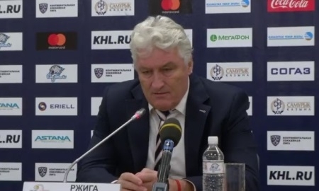 Видео послематчевой пресс-конференции игры КХЛ «Барыс» — «Слован» 5:1