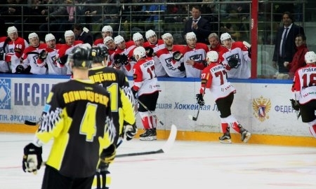 Фоторепортаж с матча ВХЛ «Сарыарка» — «Нефтяник» 0:1