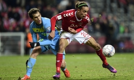 Фоторепортаж матча отбора чемпионата мира-2018 Дания — Казахстан 4:1