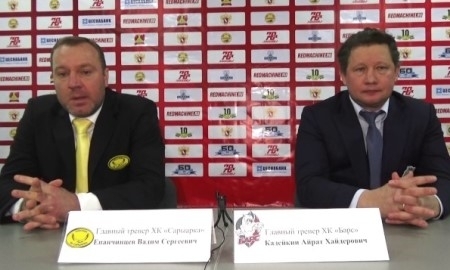 Видео послематчевой пресс-конференции игры ВХЛ «Сарыарка» — «Барс» 0:1