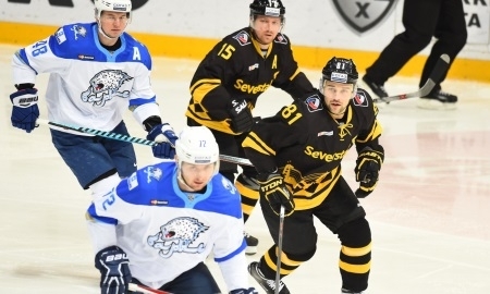 Фоторепортаж с матча КХЛ «Северсталь» — «Барыс» 3:4 ОТ