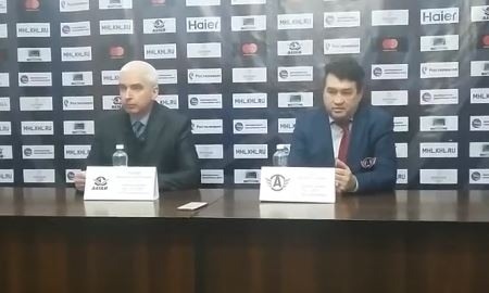 Видео послематчевой пресс-конференции игр МХЛ «Алтай» — «Авто» 1:7, 1:3