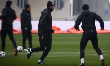 Видео с тренировки «Кайрата» перед финальным матчем Кубка Казахстана