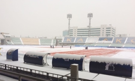 Фото с Центрального стадиона Алматы перед финалом Кубка Казахстана