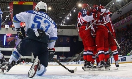 Фоторепортаж с матча КХЛ ЦСКА — «Барыс» 4:2