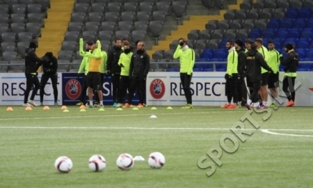 Фоторепортаж с предыгровой тренировки АПОЭЛа в Астане