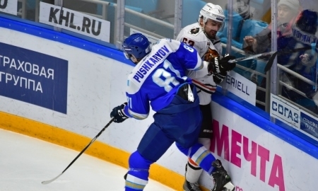 Фоторепортаж с матча КХЛ «Барыс» — «Амур» 2:1 ОТ