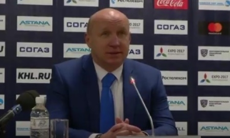 Видео послематчевой пресс-конференции игры КХЛ «Барыс» — «Амур» 2:1 ОТ