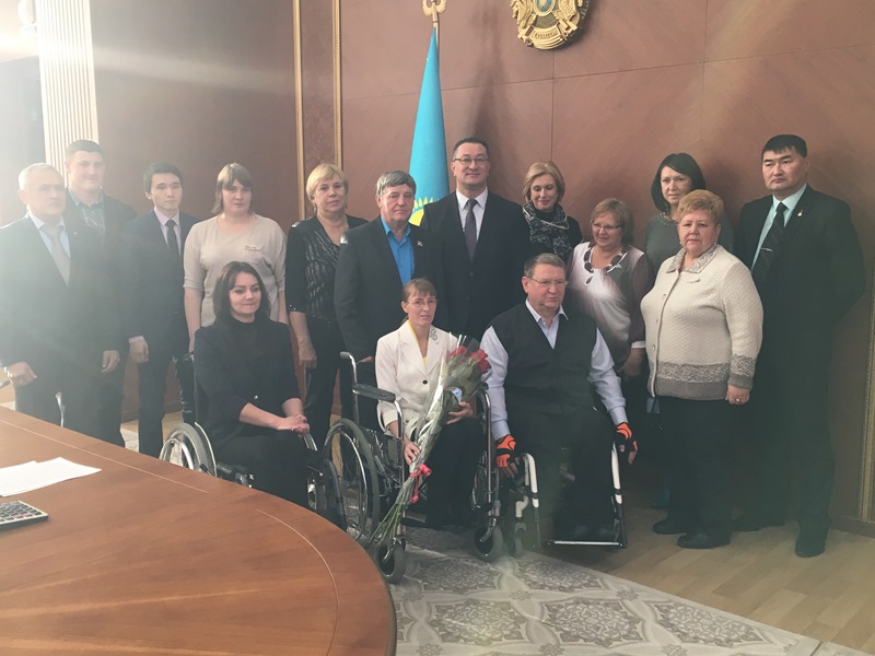 Руководство Карагандинской области встретилось со спортсменами с ограниченными возможностями