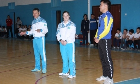 Олимпийские призеры встретились с юными талдыкорганцами
