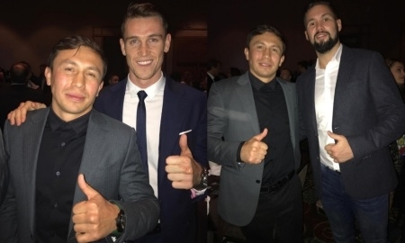 Белью и Смит сфотографировались с Головкиным