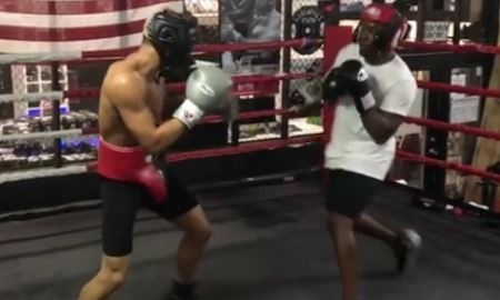 Потенциальный соперник Головкина Юбэнк-младший провел спарринг с рэппером