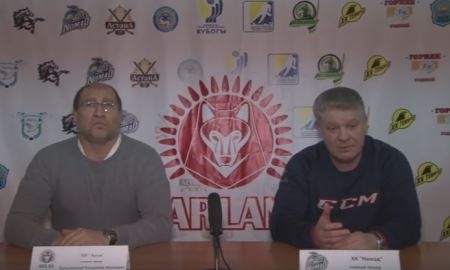 Видео послематчевой пресс-конференции игр чемпионата РК «Арлан» — «Номад» 1:3, 5:2