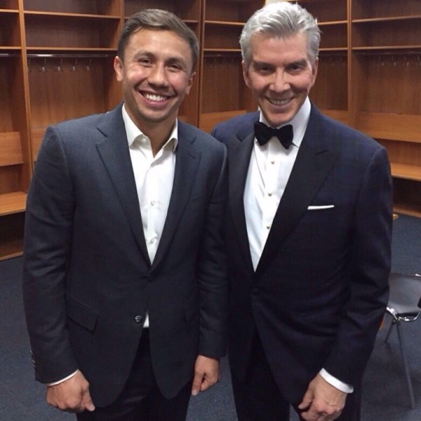 Головкин выложил фото с Баффером с боя Лебедев — Гассиев